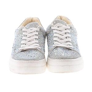 Betsey Johnson Glittering Silver Sneakers